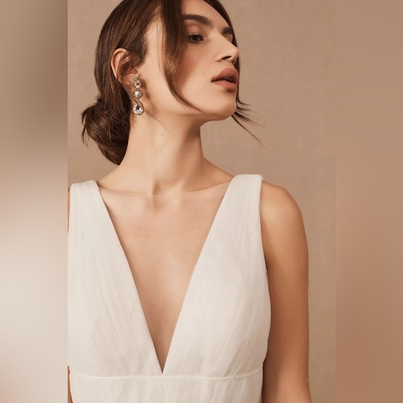 Anthropologie x Jenny Yoo Sarita Dress, Ivory - Picture 6 of 17